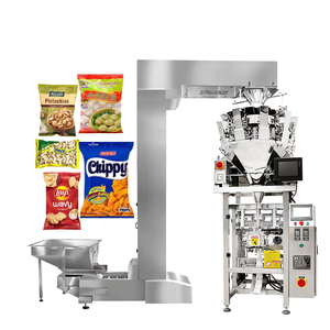 Oem 10 multihead định lượng các loại hạt thực phẩm trái cây khô sô cô la Đậu gà thịt bò Jerky kẹo Biscuit chuối Chip Máy đóng gói túi - Product Image 1