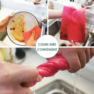 Paños de Cocina Rectangulares Ecológicos <span class=keywords><strong>Lenna</strong></span>, Tejidos, Absorbentes de Agua, de Secado Rápido, Esponja de Limpieza de Cocina, Rollo de Tela de Celulosa Cruda Húmeda - Product Image 6