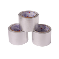 Ruban adhésif en aluminium avec film de protection pour l'étanchéité des conduits HVAC, résistant à l'eau et à la chaleur, adhésif acrylique