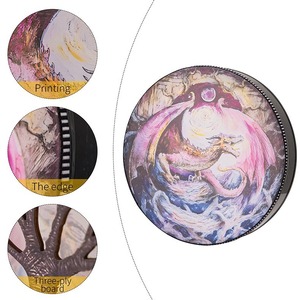 Décoration murale tambour rond avec baguettes - Ornement d'instrument de percussion chinois pour une ambiance festive à la maison et sur scène - Product Image 5