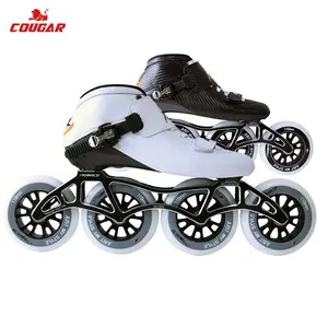 Famosa marca Cougar roda patins Mens Inline velocidade patinação sapatos