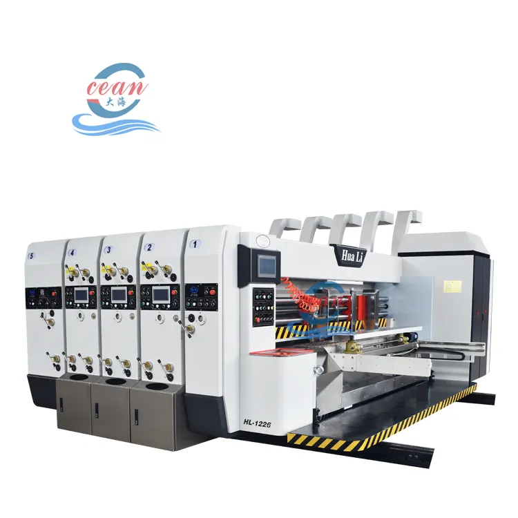 Carton box printing rotary die cutting machine high speed automatic carton box production line