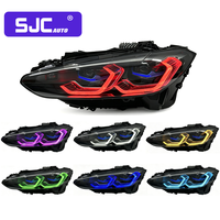 Accesorios para Automóviles SJC, Faros Delanteros Estilo Láser para BMW G22 G82 G80 RGB Multicolor, Luces de Circulación Diurna DRL, Control por Aplicación