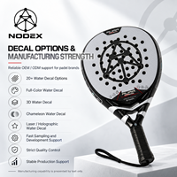 Fabricant professionnel de premier plan, nouvelle technologie, haute qualité, logo personnalisé, forme hybride, raquette de padel en fibre de carbone 24K