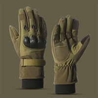 Guantes de Motociclismo para Invierno, Cálidos, con Pantalla Táctil, Guantes Completos para Hombre, Protección para Caza, Esquí y Escalada