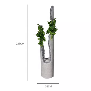 Ornement <span class=keywords><strong>de</strong></span> jardin <span class=keywords><strong>de</strong></span> style créatif, jardinière haute, décoration d'intérieur, <span class=keywords><strong>pot</strong></span> <span class=keywords><strong>de</strong></span> fleurs en <span class=keywords><strong>colonne</strong></span> avec plante artificielle, jardinière d'extérieur - Product Image 6