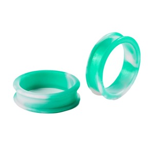Expansores de Oreja de Silicona de Alta Calidad al por Mayor, Colores Variados, Doble Abertura, Joyería para Piercing, 8mm-38mm para Uso Diario - Product Image 5