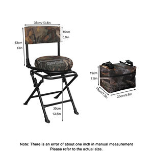 Mydays-Chaise d'extérieur à dossier haut, portable, légère, pliable, avec dossier pour la chasse - Product Image 4