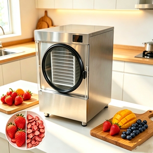Secador de Alimentos Doméstico Ligero de Sobremesa, Equipo de Secado por Congelación, 20 kg/h, Apto para Frutas y Alimentos para Mascotas - Product Image 5