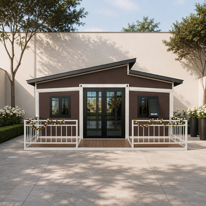 Maison conteneur extensible <span class=keywords><strong>de</strong></span> 20 pieds, suite <span class=keywords><strong>de</strong></span> jardin préfabriquée, maison d'hôtes modulaire à double aile pour cour privée et villa - Product Image 1