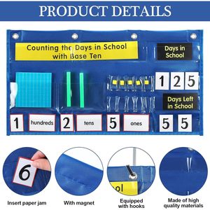 Tabla de Bolsillo para Contar Días, Herramienta de Matemáticas para el Aula con Valor Posicional en Base Diez para la Escuela - Product Image 3