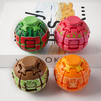 18 Designs Boîte de présentation de haute qualité en forme de hamburger, jouet sensoriel anti-stress à presser et à tourner pour enfants