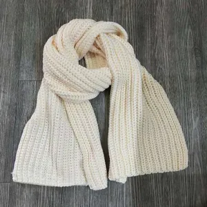 Женский шерстяной шарф с логотипом и этикеткой, мягкий теплый шарф из акриловых материалов, 100%