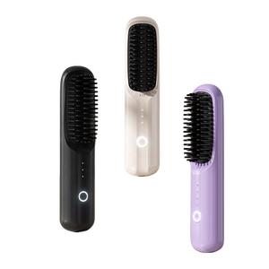 Lisseur de <span class=keywords><strong>cheveux</strong></span> portable sans fil, peigne en céramique rose, appareils de coiffage des <span class=keywords><strong>cheveux</strong></span>, ions négatifs, brosse lissante électrique MCH - Product Image 2