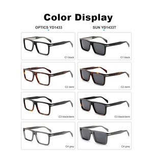 新しいファッションEUスタイルのアセテート素材フレームサングラスUV400偏光メンズアクセサリーアイウェア眼鏡高級メガネ - Product Image 3