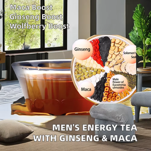 Erkek organik karışımlı enerji geliştirme çayı <span class=keywords><strong>Ginseng</strong></span> Maca & Goji ile böbrek desteği ve canlılık için (torbalı çay) - Product Image 3