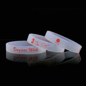 אישית אלסטי פרסומי wristbands עם לוגו מותאם אישית זוהר צמיד סיליקון גומי כהה - Product Image 5