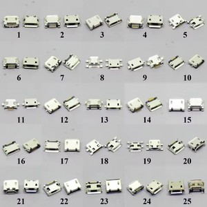 25 modèles de connecteurs micro USB, ports de charge communs pour Lenovo, Huawei, ZTE, Xiaomi, <span class=keywords><strong>Samsung</strong></span>, Moto, etc., tablettes mobiles, GPS - Product Image 4