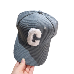 A buon mercato personalizzato ricamo asciugamano lettere patch Applique curvo bordo non strutturato papà cappello 6 pannello velluto a coste cappellino da Baseball - Product Image 3