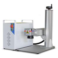 Marqueur laser à fibre de bureau 20W/30W/60W JPT MOPA M7, machine de gravure rotative sur métal AI/DWG, refroidie par air, CNC pour marquage de pneus