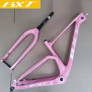 29er serat karbon MTB bingkai rem cakram ekor keras Bicicleta produsen Cina asli bingkai serat karbon mentah