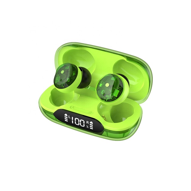 Factory Direct Sale Transparent Digital Display Bluetooth TWS Wireless Earbuds