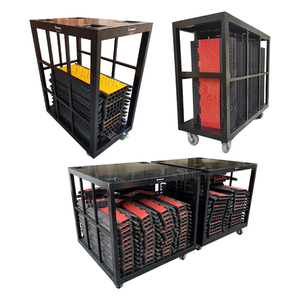 Adam Hall Midi 5 Mini 3 2CH 3CH 4CH 5 CHANNEL protector de metal rueda giratoria protector cable rampa transporte carro Dolly trolley - Product Image 1