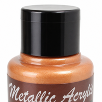 Peinture acrylique métallisée 120 ml, 20 couleurs, peinture nacrée scintillante pour toile, papier, galets, pierres, artisanat, fournitures d'art DIY