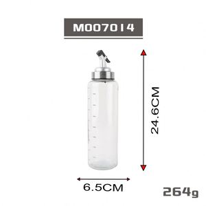 Distributeur d'huile en verre borosilicate de qualité alimentaire avec couvercle - Bouteille d'huile de cuisine résistante à la chaleur et anti-fuite pour la cuisson - Product Image 4