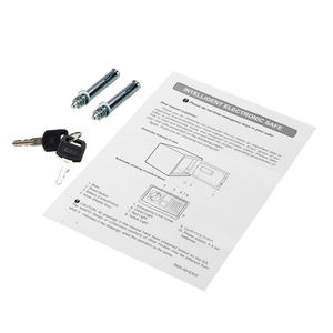 Coffre-fort électronique noir Db 17E avec mot de passe, 170x230x170 mm, utilisation domestique, plaque en acier métallique, sécurité - Product Image 4