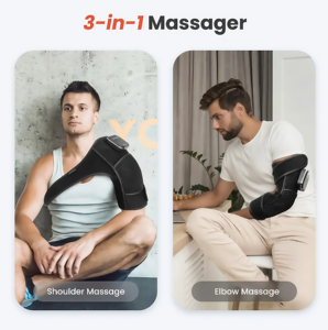 Amazon OEM nước nóng rung đầu gối massager với màn hình LCD hiển thị và có thể điều chỉnh nhiệt độ để giảm đau và cơ bắp thư giãn - Product Image 3