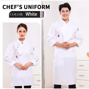 Abrigo de chef unisex, chaqueta de chef de manga larga para hombre, uniforme de chef de cocina para restaurante - Product Image 3