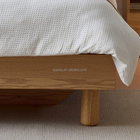 129908 Quanu – Dernières conceptions de lits en bois de style minimaliste, lits doubles modernes en bois massif, ensemble de meubles de chambre à coucher