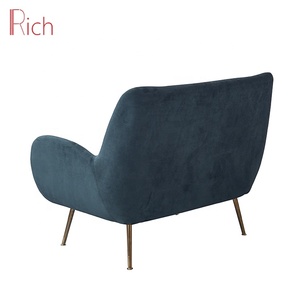 modern Style velvet Fabric furniture living room modern low arm sofa canape couch mid century hotel lobby sofa - Product Image 4