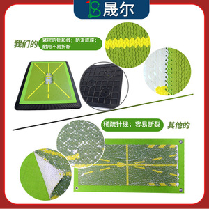 Tapis d'entraînement de golf en caoutchouc avec détection d'impact et impression de logo pour usage intérieur et extérieur - Product Image 2