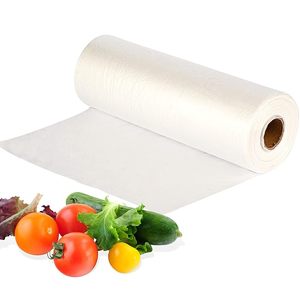 10" X 15" Plastic Unprinted Produce <b>Bag</b> on a Roll, <b>Bread</b> and Grocery Clear <b>Bag</b>, 450 <b>Bags</b> - Product Image 1