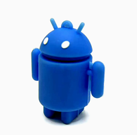 Precio barato Android Robot Pu juguete de espuma, logotipo personalizado en forma de bola antiestrés Robot