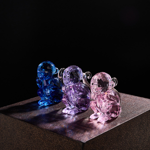 Trofeo per Cani in Vetro e <span class=keywords><strong>Cristallo</strong></span> Multicolore Personalizzato, Decorazione da <span class=keywords><strong>Tavolo</strong></span> Creativa e Brillante, Confezione Regalo - Product Image 5