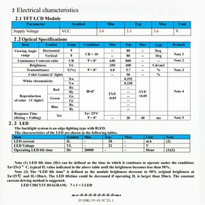 Chi phí-hiệu quả 4.3 "TTL LCD module 24-bit màu sắc, 0.198 mét sân tốt, 3.0 mét cơ thể mỏng cho người tiêu dùng điện tử OEM - Product Image 6
