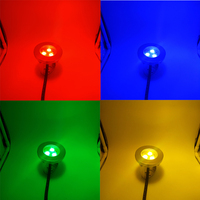 Yaokingled YK-UW101 316L Edelstahl 24V IP68 Wasserdichter Mono Weiß RGBV+ 9W LED Unterwasser-Spotstrahler 10-Grad-Strahl Fontänenbeleuchtung