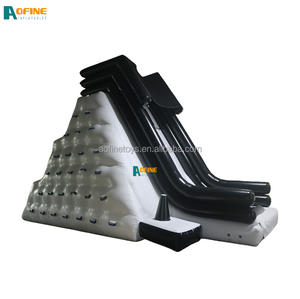 Lake Extreme Glacier Inflatable Iceberg With Slide Rock Climbing Wall and Slide Water Park Toys for sale