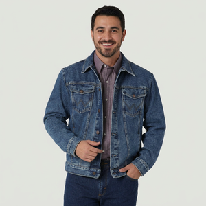Low MOQ Custom Made Plain <b>Men</b> <b>Denim</b> <b>Jacket</b> for Sale Wholesale Best Supplier New Stylish <b>Men</b> <b>Denim</b> <b>Jackets</b> in Low MOQ - Product Image 1