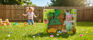 Set da gioco Cryzom Forest House Baby Doll con personaggi animali in peluche per ragazze dai 3 anni in su - Product Image 2