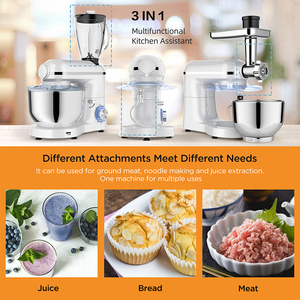 Factory Customization Kitchen Electric Cake <strong>Mixer</strong> Machines 5.5L 6.2L SUS304 Bowl Multifunction Stand Food <strong>Mixers</strong> - Product Image 3