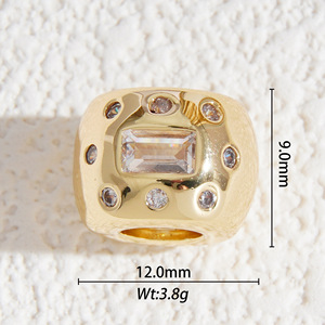 Multi Colored Enamel Beads Mixed Shapes For <b>Bracelet</b> Making <b>Copper</b> Oil Dripping Jewelry Findings - Product Image 2