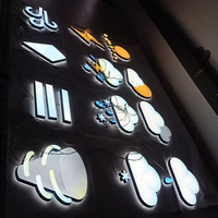 Icone Meteo Illuminate Personalizzate, Insegna LED 3D, Simboli Meteorologici Luminosi per Decorazione Murale Casa e Ufficio, Nuvola Sole Pioggia Neve Illuminate