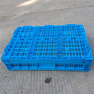 600x400x160mm có thể gập lại lưu trữ Crate phong cách lưới thiết kế Stackable và đóng mở nhựa <span class=keywords><strong>PP</strong></span> gấp Crate - Product Image 3