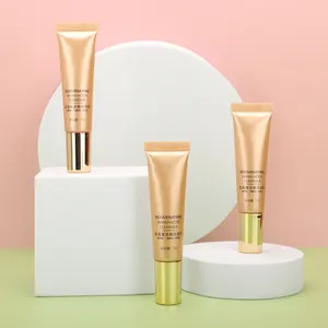 Luxury Gold Small Capacity 10ml 20ml 30ml 40ml 50ml Eye Cream Plastic Squeeze Hose Skin Care Essence Lotion Cosmetic Packaging