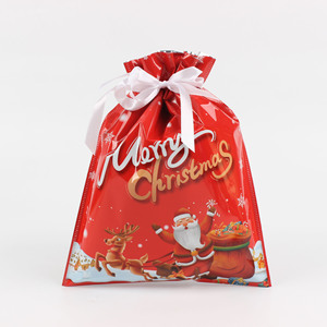 New Style <b>Large</b> Christmas Candy Gift Bags <b>Santa</b> Sacks Christmas Gift Bag With Drawstring - Product Image 5