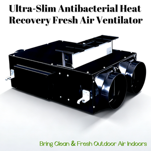 Ventilador de Aire Fresco Antibacteriano Ultra Delgado Serie FAP-T, Ducto Bidireccional, Eliminación de PM2.5, Sistema de Ventilación HRV - Product Image 1